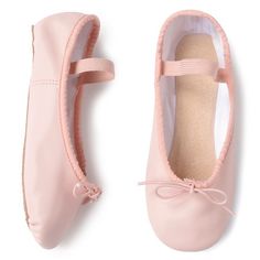 Freestyle By Danskin Girls' Ballet Slippers Black Ballet Shoes, Pink Ballet Shoes, Leather Ballet Shoes, Pink Ballet Flats, Ballet Kids, Ballet Pink, Ballet Girls, Ballet Slippers, Womens Ballet Flats