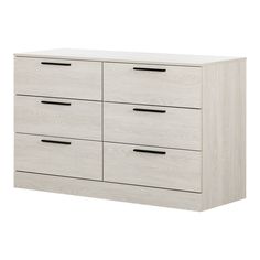 an image of a white dresser with drawers