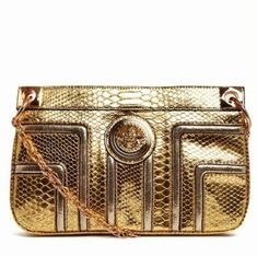 New Without Tags Gold Metallic Snakeprint Purse With A Decorative 3d Lion Head Logo, Snap Button Closure. Shoulder Chain Strap River Island Bags, Lion Head Logo, Metallic Accessories, Gold Lion, Underarm Bag, Shoulder Chain, Metal Accessories, Lion Head, Latest Shoes