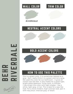 the different shades of paint that can be used for wallpapers and other surfaces