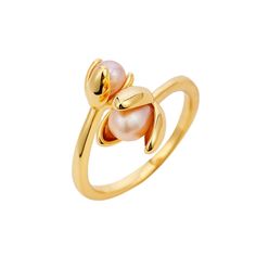 PRICES MAY VARY. Unique Design: Our pearl rings for women features a genuine design with a very unique double flowers shape. Premium Quality: Crafted with meticulous attention to detail, these gold earrings are gold plated to ensure a long-lasting shine. Versatile Style: Our flower ring is versatile enough to wear from day to night. Whether you’re dressing up for a special occasion or adding a subtle accent to your daily look, these adjustable rings are the decent choice. Comfortable Fit: Designed with a secure yet comfortable band, ensuring a snug and reliable fit on your finger. Nice Gift Choice: Gift the pearl ring to someone special or treat yourself. Their nice design and luxurious finish make them an cute gift for birthdays, anniversaries, or any celebration. Pearl Wedding Ring, Ring Minimal, Pearl Rings, Gold Pearl Ring, Gold Flower, Nice Design, Open Ring, Flower Ring, Rings For Women