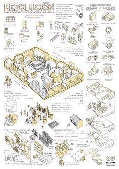 an illustrated diagram shows the various parts of a house and how they are used to make it