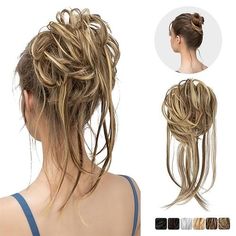 Category:chignons; Gender:Women's; Occasion:Party Evening,Party,Daily Wear; Age Group:Adults'; Color Shade:Brown,Light Brown,Auburn,Blonde,Dark Brown,Black,Blonde; Hair Extension Type:Drawstring; Hair Material:Synthetic Hair; Texture:Curly; Listing Date:06/19/2023 Beard Wig, Messy Curly Bun, Curly Bun, Bun Hair Piece, Chignon Hair, Curly Ponytail, Hair Volume, Curly Hair Extensions, Fake Hair