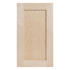 a wooden door with no glass in the front and side panels on the back,