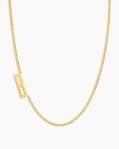 Wilder Alphabet Necklace in J/Gold Plated, Women's by gorjana