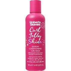 Umberto Giannini Curl Jelly Shine Leave-In Conditioner (180ml) prepares the perfect base for styling wavy, curly and coily hair textures.Curl Jelly Shine is a lightweight, leave-in conditioning curl balm which primes curls, leaving your hair moisturised with a glossy, mirror-shine finish. The thermal protection feature allows you to diffuse and heat style without any damage, leaving your curls defined and frizz-free. Cruelty-free & vegan-friendly.Directions of use: Use as step 1 in your styling routine. Smooth through towel-dried hair and follow up with your other UG styling products, diffuse or air dry as usual. Curl Jelly, Hair Textures, Curl Pattern, Wavy Curly Hair, Soft Curls, Frizz Free, Leave In Conditioner, Heat Styling Products