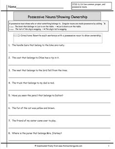 worksheet for the present tense