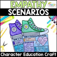 a poster with some writing on it that says empathty and scarrios