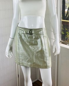 Trendy Fitted Shiny Mini Skirt, Trendy Fitted Metallic Mini Skirt, Spring Metallic Fitted Mini Skirt, Metallic Shiny Fitted Mini Skirt, Fitted Metallic Mini Skirt For Spring, Shiny Fitted Mini Skirt For Spring, Spring Metallic Mini Skirt, Shiny Metallic Mini Skirt For Spring, Spring Shiny Mini Skirt For Night Out