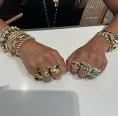 Lori Hirshleifer (@lorihirshleifer) | Instagram Schaperelli Jewellery, Vhernier Ring, Lori Hirshleifer, Lori Hirshleifer Jewelry, Chrome Hearts Forever Ring, Chrome Hearts Ring, Glam Chic, Gold Rings Stackable, Super Rich Kids