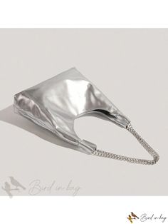 Bird in Bag - Professional Tote Bag with Shoulder Strap and Large Capacity Silver Large Capacity Bag For Errands, Silver Shoulder Bag For Summer Shopping, Silver Shoulder Bag For Summer, Silver Handheld Shoulder Bag For Everyday, Silver Rectangular Shoulder Bag For Summer, Trendy Silver Summer Bags, Silver Bucket Bag For Everyday Use, Silver Bucket Bag For Everyday, Silver Bucket Bags For Everyday