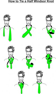 Four In Hand Knot, Half Windsor