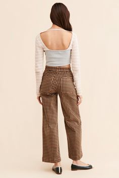 Rent Sailor Gingham Jeans from Nuuly. Pick 6 items for $98/month. Free shipping + returns. Building Outfits, Checkered Jeans, Wide Legs, Fall 2024, You've Been, Cropped Jeans, Spring Outfits