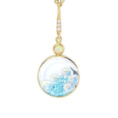 Paraiba Tourmaline, Opal and Diamond Shaker Pendant New York City Style, Paraiba Tourmaline, Pretty Jewelry, City Style, White Sapphire, Pretty Jewellery, Gold Material, Tourmaline, 18k Gold