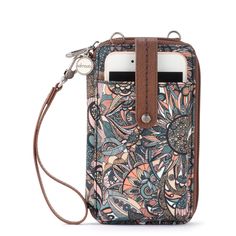 Sakroots Salinas Smartphone Crossbody - |Eco Twill - Sienna Spirit Desert| Oceans Of The World, Silver Lake, The Sak, Phone Wallet, Compact Design, You Bag, For Life, The Go, Slots