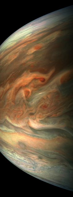 the planet saturn as seen by nasa's juno spacecraft, taken from space station