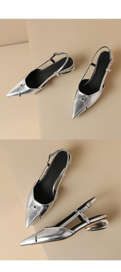 CHIKO Lawanda Pointy Toe Block Heels Slingback Shoes Heels Slingback, Slingback Shoes, Leather Items, Pump Shoes, Block Heels, Rubber Sole, Heel Height, Leather Upper, Shoes Heels