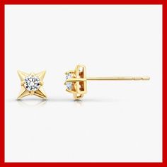 These 14K yellow gold CZ star studs are a stunning blend of elegance and sparkle, perfect for everyday wear or special occasions. Crafted from high-quality 14K yellow gold, the earrings feature dazzling cubic zirconia stones set in a delicate star shape, offering a chic and modern look. Their hypoallergenic and nickel-free design ensures comfort, even for sensitive skin. These gold star earrings are versatile enough to be worn with any outfit, adding a subtle touch of glamour. Ideal as a thoughtful gift for birthdays, anniversaries, or special celebrations, they are a must-have in any jewelry collection. 14K Yellow Gold Earrings: Made from luxurious yellow gold for timeless elegance. Cubic Zirconia Star Studs: Sparkling CZ stones in a chic star-shaped design. Hypoallergenic Jewelry: Nickel Yellow Gold Star-shaped Cubic Zirconia Earrings, Yellow Gold Star Shaped Cubic Zirconia Earrings, Yellow Gold Cubic Zirconia Star Earrings, Gold Star-shaped Earrings With Diamond Accents, Gold Star Earrings With Diamond Accents, Yellow Gold Star Diamond Earrings For Anniversary, Gold Diamond Star Earrings, Gold Star-shaped Diamond Earrings, Star-shaped Yellow Gold Diamond Earrings As Gift