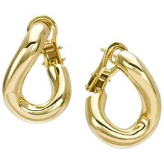 Classic Groumette Pair of Earring 18 Karat Yellow Gold For Sale at 1stDibs Classic Yellow Gold Hoop Clip-on Earrings, Formal Clip-on Huggie Earrings, Formal Yellow Gold Hoop Clip-on Earrings, Classic Yellow Gold Oval Clip-on Earrings, Gold For Sale, Yellow Gold, Yellow, For Sale, Gold