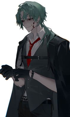 Dark Grunge, Anime Quotes Inspirational, Romantic Manga, Art Station, Cartoon Profile Pics, Male Art, Boy Art, Green Hair