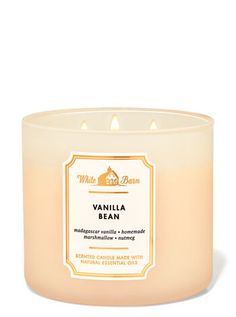 Vanilla Bean 3-Wick Candle - White Barn Vanilla Bean Candle, White Barn Candle, Candle Obsession, Bath Body Works Candles, Vanilla Candle, Body Care Products, Bath Candles, 3 Wick Candles, White Barn