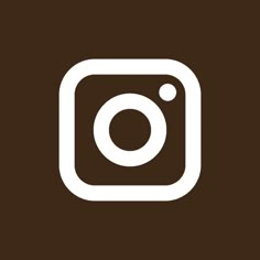 the instagram logo is shown in white on brown background, and it appears to be an instagram button