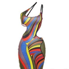 Dress Summer Dress Multicolored Trendy Multicolor Midi Dress For Night Out, Trendy Multicolor Midi Party Dress, Trendy Multicolor Midi Dress For Party, Multicolor Vibrant Print Mini Dress For Party, Multicolor Print Sleeveless Mini Dress For Party, Sleeveless Multicolor Print Mini Dress For Party, Multicolor Maxi Bodycon Dress For Spring, Multicolor Maxi Length Bodycon Dress For Spring, Trendy Multicolor Abstract Print Dress