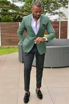 Black Pants Summer, Green Blazer Outfit, Green Suits, Men Suits Black, Groomsmen Tuxedos, Prom Suit, Man Blazer, Groom Tuxedo, Linen Men