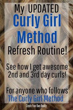 Curly Hair Refresh, Natural Curly Hair Care, Hair Refresh, The Curly Girl Method, Biracial Hair, Second Day Hairstyles, Naturally Curly Hair