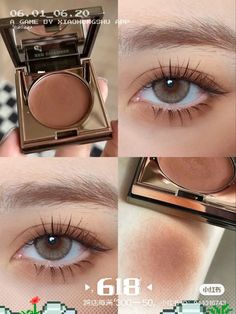 Peach Eye Makeup, Applying Eyeshadow, Eye Makeup Pictures, Brown Makeup