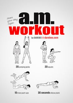 an exercise poster showing how to do the arm workout