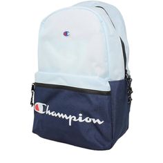 Champion Manuscript Backpack /Book Bag Light And Dark Blue - New With Tags Blue Standard Backpack For Study, Standard Blue Backpack For Study, Blue Backpack For Study, Functional Blue Bags For Study, Casual Blue College Bag, Blue Standard Backpack For College, Blue Backpack For College, Blue Backpack For College And Back To School, Blue College Backpack For Back To School