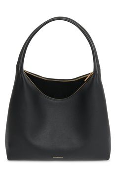 Soft and spacious, this hobo bag is fashioned from richly pebbled leather with a supple suede lining and simple shoulder strap. Top zip closure Shoulder strap Interior wall pocket Suede lining Leather Made in Italy Designer Handbags Workwear Hobo Shoulder Bag With Zipper, Leather Hobo Bag With Gold-tone Hardware For Office, Office Leather Hobo Bag With Gold-tone Hardware, Classic Office Hobo Bag With Gold-tone Hardware, Versatile Evening Shoulder Bag With Smooth Grain, Chic Smooth Grain Hobo Bag For Office, Classic Hobo Bag With Gold-tone Hardware For Work, Formal Hobo Shoulder Bag With Smooth Grain, Versatile Formal Hobo Bag With Gold-tone Hardware