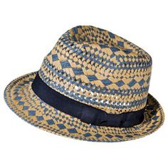 Mossimo Supply Co. Woven Fedora - Blue/Tan Endless Fashion, Disney Vacation, Womens Gloves, Top Hat