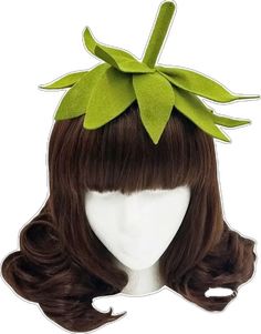 Mini Hats, Strawberry Topping, Poses References, Hair Reference, Hair Designs, Costume Design, Koi, Green Leaves