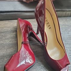 Red Peep Toe Heels Burgundy Closed Toe Synthetic Heels, Burgundy Synthetic High Heels, Burgundy High Heel Spring Heels, Burgundy Heels With Red Sole For Spring, Cobalt Blue Heels, Light Blue Heels, Guess Heels, Pink High Heels, Beautiful High Heels