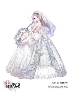 a drawing of a woman in a wedding dress