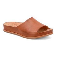 Kork-Ease® Tutsi Leather Slides | Orvis Casual Leather Slides For Outdoor, Leather Slides With Ortholite Insole For Outdoor, Brown Slides With Ortholite Insole And Round Toe, Comfortable Leather Slides With Round Toe, Comfortable Brown Slides With Arch Support, Comfortable Leather Slides With Leather Footbed, Leather Slides With Round Toe For Outdoor, Comfortable Brown Everyday Sandals, Comfortable Everyday Brown Sandals