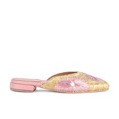 Nwt Jeffrey Campbell Mitzy Slide Gold Pink Size: 8 Color: Gold, Pink Condition: New With Size Tag Hand Made, Raffia, Slides, Mules Same Day Shipping Available Measurements Available Upon Request. Chic Pink Synthetic Slides, Red Loafer Silver Studs At Heel Jeffrey Campbell, Pink Textured Slip-on Slides, Suede Loafers Women, Luxury Pink Slip-on Mules, Trendy Mules, Pink Slip-on Flats With Removable Insole, Rhinestone Flats, Brown Loafers