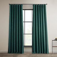 How to Find Mid-Century Modern Curtains Linen Room, Window Opening, Linen Blackout Curtains, Half Price Drapes, Pinch Pleat Curtains, Curtains For Bedroom, Green Curtains, Blue Curtains