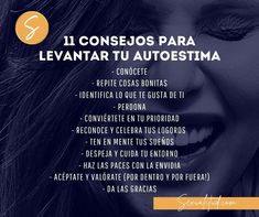 a woman laughing with her mouth open and the words'11 consejos para levitar tu autoestima