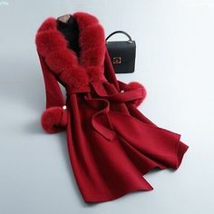 Winter,Autumn. Outer Shell Material. Trench Coat. Athletic Sport Sneaker. Dress Formal Leather Shoes. Top&Blouse. Lining Material. Insulation Material. Coats For Women 2024, Deep Winter Fashion, Stylish Winter Jackets Women, Boujee Winter Outfits, Long Red Coat, Sneaker Dress, Women Wool Coat, Winter Coat Women, Elegant Coats