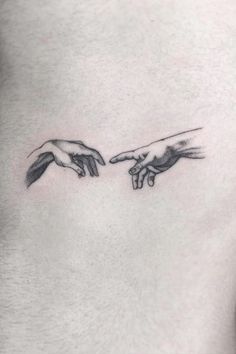 creation of adam tattoo Adam Reaching For God Tattoo, Creation Of David Tattoo, Italian Art Tattoo Ideas, Sisteen Chapel Tattoos, Creation Of Adam Rib Tattoo, Italian Tattoos For Men Italy, Italian Statue Tattoo, Italy Inspired Tattoos For Women, Mlm Tattoo