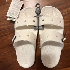 Nwt Classic Croc Sandal. Size 9 Crocs Shoes Women, Women's Crocs, Women Sandals, Crocs Shoes, Shoes Women, Women's Shoes Sandals, Womens Sandals, Shoes Sandals, Color White