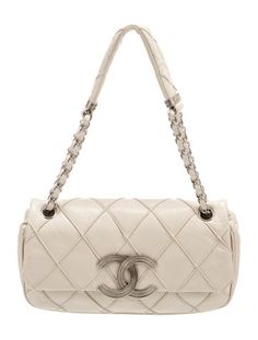 Chanel Shoulder BagFrom the 2008-2009 Collection by Karl LagerfeldVintageNeutrals LeatherSilver-Tone HardwareSingle Shoulder StrapLeather Lining & Single Interior PocketFlap Closure at FrontIncludes Authenticity CardUnfortunately, due to restrictions, this item may not be eligible for shipping in all areas. Fashion 2000s, Dream Bag, Cute Birthday Outfits, Book Bags, Birthday Outfits, Pretty Bags, Saint Laurent Bag, Work Bags, Accessories Jacket