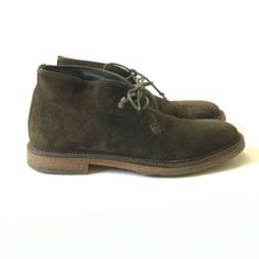 Mens Clarkston Chukka Boots To Boot New York Size: 9.5 Lace Up Closure Suede Uppers Leather Lining Olive Green - Dark Rounded Toe Stacked Heel Rubber Sole Timeless & Versatile Mens To Boot New York Clarkston Chukka Boots In A Size 9.5. Worn Once - Pristine Condition. Dark Olive Green Color. Originally $425 Fast Same Day Shipping With Original Box. Brown Lace-up Chukka Boots, Brown Suede High-top Chukka Boots, High-top Suede Chukka Boots With Stitched Sole, Classic Lace-up Chukka Boots With Goodyear Welt, Masculine Brown Lace-up Chukka Boots, Dark Olive Green, Olive Green Color, Green Suede, Green Dark