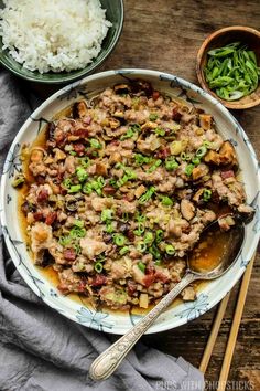 This authentic Chinese steamed pork patty recipe (蒸肉餠, jing yuk beng) is a delicious blend of umami flavors from the Chinese sausage and preserved vegetables mixed with minced pork. It's juicy, rich, and a true Asian comfort food with a bowl of steamed rice. Chinese Steamed Pork Patty, Groundnuts Recipe, Preserved Vegetables, Lemongrass Chicken Recipe, Pork Mince Recipes, Steamed Meat, Steamed Pork, Patty Recipe, Chicken Skewer Recipe