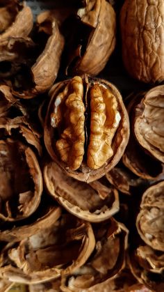 the walnuts have been peeled and are ready to be picked from the tree for sale