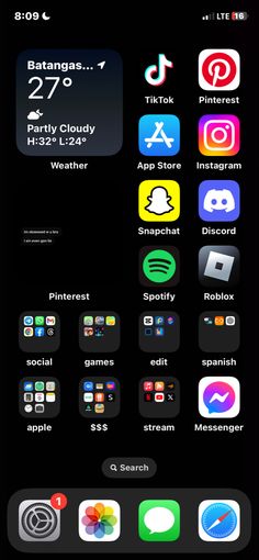 the home screen of an iphone with icons on it