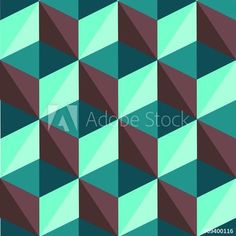 an abstract geometric pattern in shades of green and brown